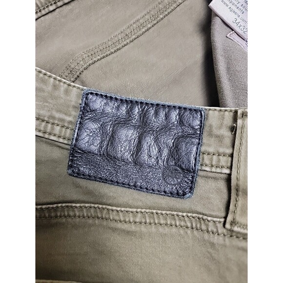 AG Adriano Goldschmied Pants Mens 34x32 (36x28) Graduate Brown Mid Rise Stretch - Picture 12 of 14